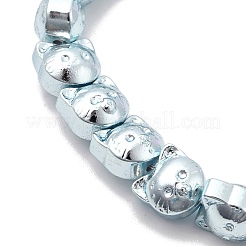 Electroplated Synthetic Non-magnetic Hematite Beads Strands&nbsp;G-H327-C01-01