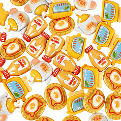 40Pcs 4 Styles Afternoon Tea Theme Opaque Resin Cabochonss&nbsp;RESI-TA0004-92