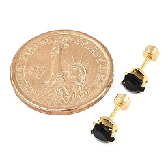 Heart Glass Ear Fake Plugs&nbsp;EJEW-H105-25G-E