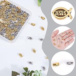 160Pcs 2 Colors Tibetan Style Alloy Beads&nbsp;FIND-AR0005-44