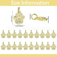 20Pcs Brass Micro Pave Cubic Zirconia Charms&nbsp;ZIRC-SZ0005-27