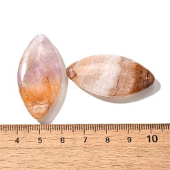 天然アメジストレースアゲートペンダント  馬の目  39~40.5x19~20x7.5mm  穴：1.5mm&nbsp;G-A244-08G