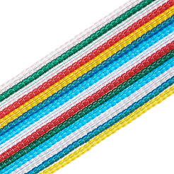 14 Strands 7 Colors Transparent Glass Beads Strands&nbsp;GLAA-TA0004-22