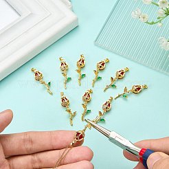 10Pcs Brass Micro Pave Cubic Zirconia Pendants&nbsp;KK-SZ0003-26