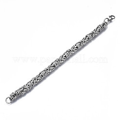 Non-Tarnish 201 Stainless Steel Byzantine Chain Bracelets&nbsp;BJEW-S057-93