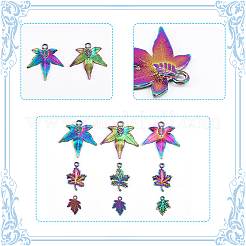 24Pcs 3 Style Plated Alloy Pendants&nbsp;FIND-CA0007-01