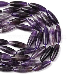 ナチュラアメジストビーズ連売り  ライス  40.5~41.5x14~14.5mm  穴：1.2mm  約9個/連  15.20''~15.55''（38.6~39.5センチメートル）&nbsp;G-L654-G15-01