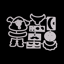 Father Christmas Frame Carbon Steel Cutting Dies Stencils&nbsp;DIY-F036-01