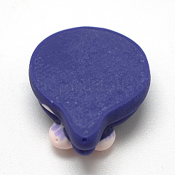 樹脂カボション  ロリポップ  ダークブルー  18x14x6mm&nbsp;CRES-Q196-11B
