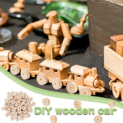 240Pcs Birchwood Wheel&nbsp;DIY-OC0013-47