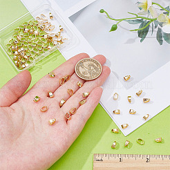 真鍮スナップオンベイル100個  24KGP本金メッキ  7x5x3mm&nbsp;KK-ME0002-95G