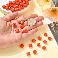 100Pcs Autumn Theme Dyed Synthetic Turquoise Beads&nbsp;G-SP0001-42
