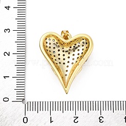 Brass Micro Pave Cubic Zirconia Pendants&nbsp;KK-U066-04B-G