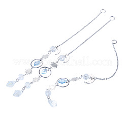 3Pcs Glass Hanging Suncatchers&nbsp;HJEW-TADJ0017