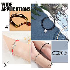 280Pcs Brass Cord Ends&nbsp;KK-AR0002-22