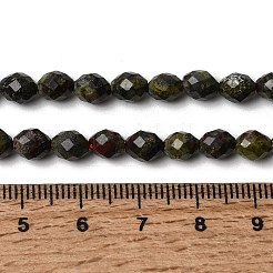 天然石ドラゴンブラッドビーズ連売り  多面カット  ライス  6~6.5x5~6mm  穴：1.2mm  約58~62個/連  14.57''~14.76''（37~37.5センチメートル）&nbsp;G-K376-F02-01