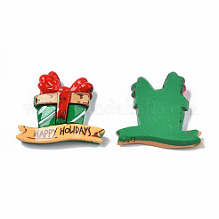 Christmas Theme Opaque Resin Cabochons&nbsp;CRES-N021-120