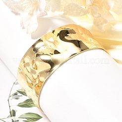 Rack Plating Brass Wide Cuff Bangles&nbsp;LS-BJEW-D057-03G
