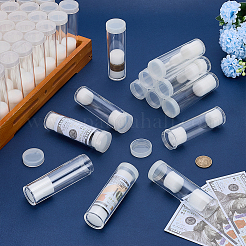 Transparent Plastic Coin Storage Tube&nbsp;AJEW-WH0007-37D