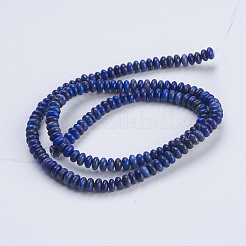 Natural Lapis Lazuli Beads Strands&nbsp;G-P354-10-4x2mm