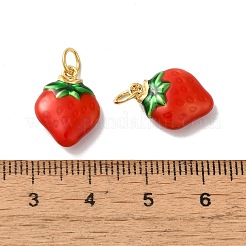 Rack Plating Brass Enamel Pendants&nbsp;KK-G504-03G