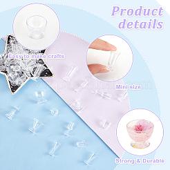 4 Sets Transparent Plastic Food Play Cup Set&nbsp;AJEW-OC0004-68