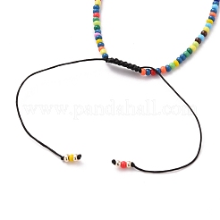 Adjustable Nylon Cord Braided Bead Bracelets&nbsp;BJEW-JB05625