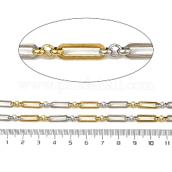Ion Plating(IP) 304 Stainless Steel Two-Tone Link Chains&nbsp;CHS-M006-10PG