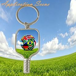 Pickleball Paddle Alloy Sublimation Blanks Keychains&nbsp;AL-CBAF9A1-02P-02