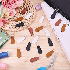32pcs 4 Colors PU Leather Zipper Pull&nbsp;FIND-CA0010-39