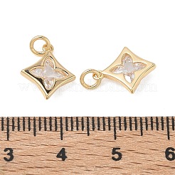 SHEGRACE Brass Clear Cubic Zirconia Pendants&nbsp;XGRQ3K980-522G