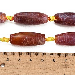 Dyed & Heated Natural Fire Crackle Agate Beads Strands&nbsp;GG-CBAB9C6-A01-01