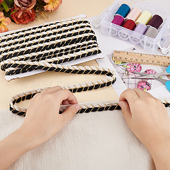Two Tone Polycotton Braided Rioon&nbsp;OCOR-WH0097-56A