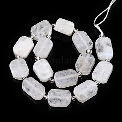 Natural Rainbow Moonstone Beads Strands&nbsp;G-C098-A21-01