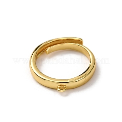 Brass Loop Ring Base&nbsp;KK-NH0007-13G
