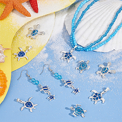 10Pcs 5 Styles Zinc Alloy Enamel Pendants&nbsp;FIND-PH0022-12