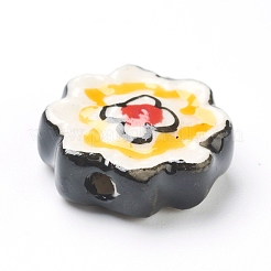 Handmade Porcelain Flower Beads&nbsp;PORC-J008-04B