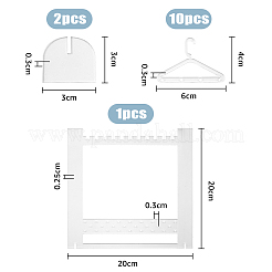 1 Set Transparent Acrylic Earring Hanging Display Stands&nbsp;EDIS-FH0001-07