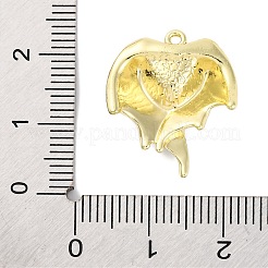 合金エナメルチャーム  ラインストーン付き  翼のチャーム付きコウモリ  ゴールドカラー  21x18x4.5mm  穴：1.2mm&nbsp;FIND-U024-01G-01