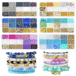 DIY Bohemian Stacked Beads Bracelet Making Findings Kits&nbsp;DIY-YW0011-37