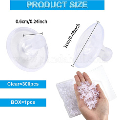 300Pcs Plastic Ear Nuts&nbsp;KY-YW0001-99