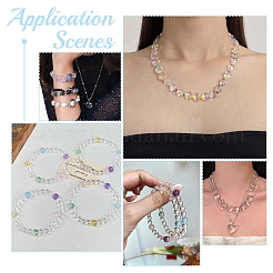 10Pcs 10 Colors Flat Elastic Crystal String Sets&nbsp;EW-UN0001-01