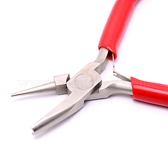 45#炭素鋼丸型凹型ペンチ  レッド  126x50~88x10mm&nbsp;LS-TOOL-WH0129-29