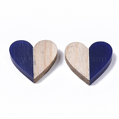 Resin & Wood Two Tone Cabochons&nbsp;X-RESI-R425-04