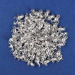 チベット風合金チャーム  サイ  アンティークシルバー  14x23.5x4.4mm  穴：1.8mm&nbsp;FIND-WH0049-47