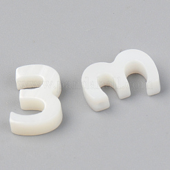 天然淡水シェルビーズ  トップドリルビーズ  数  10x7x3mm  穴：0.8mm&nbsp;X-SSHEL-R048-005-03