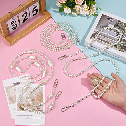 3Pcs ABS Plastic Imitation Pearl Mobile Straps&nbsp;HJEW-PH02160