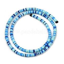 Handmade Polymer Clay Beads Strands&nbsp;PY-CBA18ED-02F
