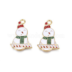 Rack Plating Alloy Enamel Pendants&nbsp;ENAM-N055-170A