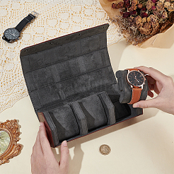 3-Slot Hexagonal PU Leather Display Boxes for Watch&nbsp;CON-WH0110-306A